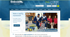 Desktop Screenshot of embroidme-lancaster.com